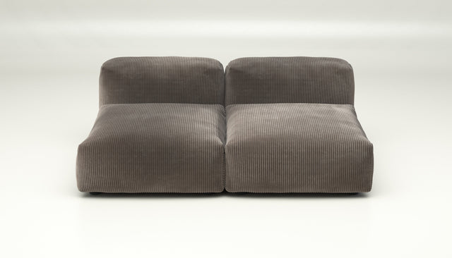 vetsak | Sofa Set 01 Medium - cord velour - mocha | Modulares Sofa | 2.5 Sitzer