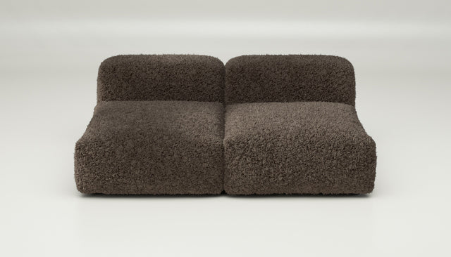 vetsak | Sofa Set 01 Medium - doodle - cacao | Modulares Sofa | 2.5 Sitzer