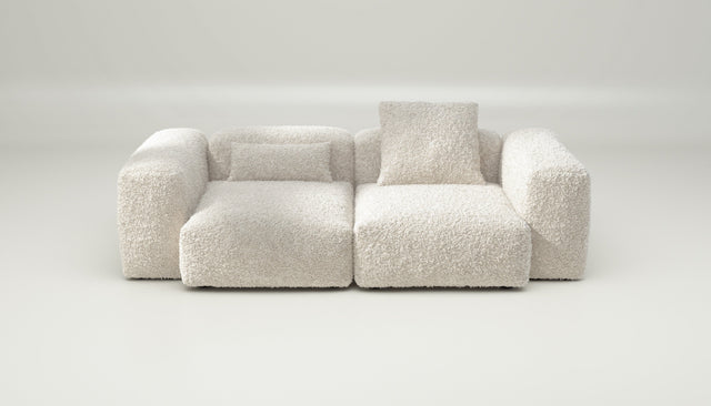 vetsak | Sofa Set 02 Medium - doodle - creme | Modulares Sofa | 2.5 Sitzer | Big Sofa