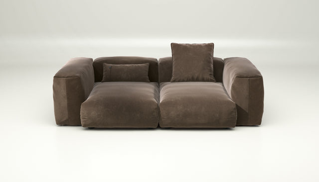 vetsak | Sofa Set 02 Medium - suave - espresso | Modulares Sofa | 2.5 Sitzer | Big Sofa
