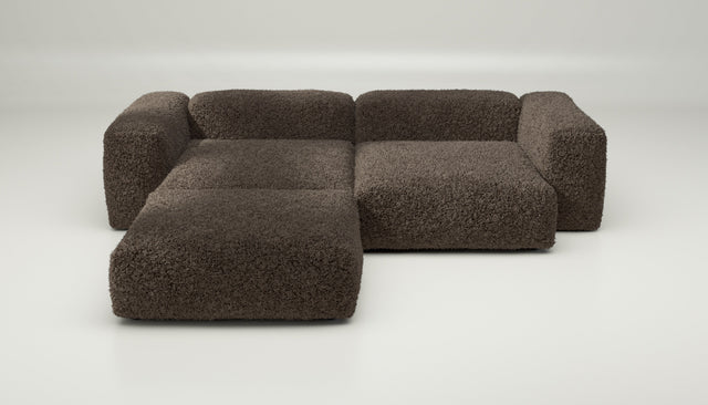 vetsak | Sofa Set 03 - doodle - cacao | Modulares Sofa | 3.5 Sitzer | Big Sofa | Ecksofa