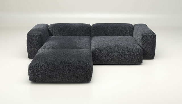 vetsak | Sofa Set 03 - doodle - dark grey | Modulares Sofa | 3.5 Sitzer | Big Sofa | Ecksofa