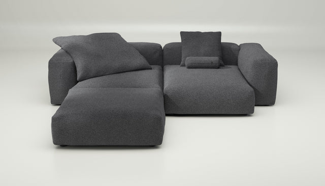 vetsak | Sofa Set 03 - loop loop - anthracite | Modulares Sofa | 3.5 Sitzer | Big Sofa | Ecksofa