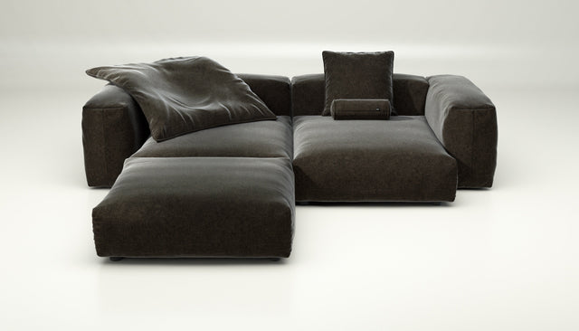 vetsak | Sofa Set 03 - suave - anthracite | Modulares Sofa | 3.5 Sitzer | Big Sofa | Ecksofa