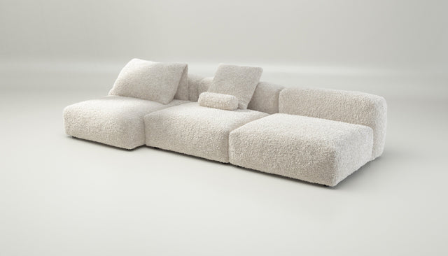 vetsak | Sofa Set 04 - doodle - creme | Modulares Sofa | 5 Sitzer | Big Sofa