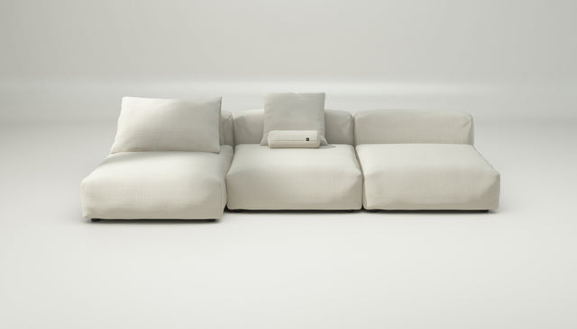 vetsak | Sofa Set 04 - pique - creme | Modulares Sofa | 5 Sitzer | Big Sofa