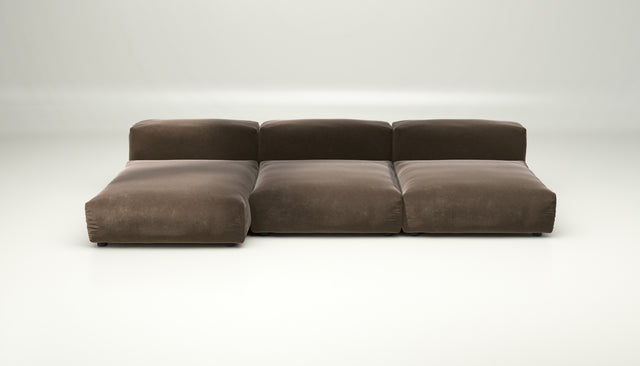 vetsak | Sofa Set 04 - suave - espresso | Modulares Sofa | 5 Sitzer | Big Sofa