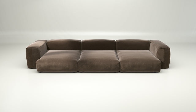 vetsak | Sofa Set 05 - suave - espresso | Modulares Sofa | 5 Sitzer | Big Sofa | Ecksofa