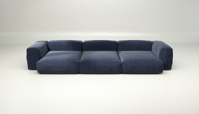vetsak | Sofa Set 05 - suave - navy | Modulares Sofa | 5 Sitzer | Big Sofa | Ecksofa