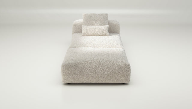 vetsak | Sofa Set 07 - Sun Lounger - doodle - creme | Modulares Sofa | 2 Sitzer | Daybed | Chaiselounge