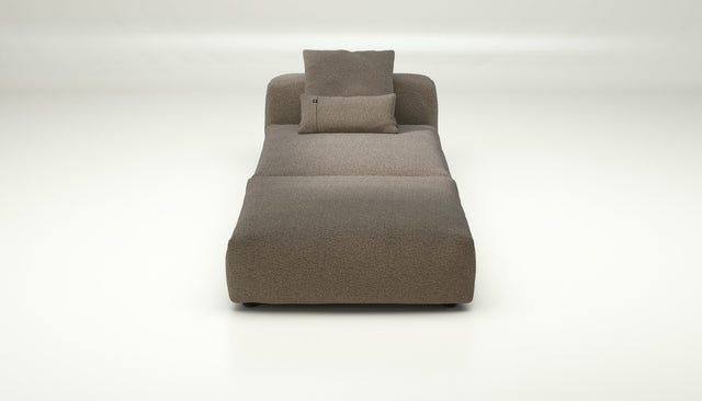 vetsak | Sofa Set 07 - Sun Lounger - loop loop - taupe | Modulares Sofa | 2 Sitzer | Daybed | Chaiselounge