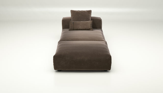 vetsak | Sofa Set 07 - Sun Lounger - suave - espresso | Modulares Sofa | 2 Sitzer | Daybed | Chaiselounge