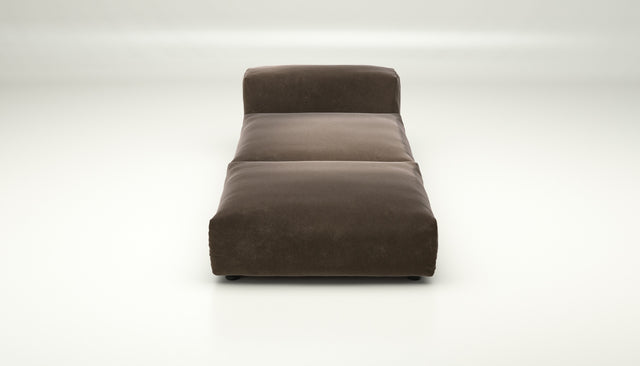 vetsak | Sofa Set 07 - Sun Lounger - suave - espresso | Modulares Sofa | 2 Sitzer | Daybed | Chaiselounge