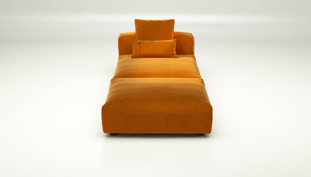 vetsak | Sofa Set 07 - Sun Lounger - suave - orange blaze | Modulares Sofa | 2 Sitzer | Daybed | Chaiselounge