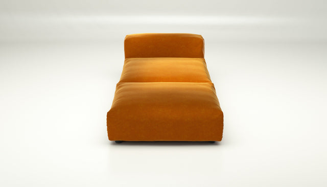 vetsak | Sofa Set 07 - Sun Lounger - suave - orange blaze | Modulares Sofa | 2 Sitzer | Daybed | Chaiselounge