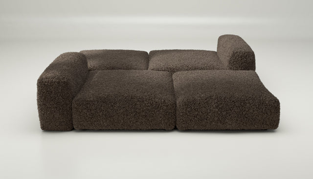 vetsak | Sofa Set 08 - Daybed - doodle - cacao | Modulares Sofa | 6 Sitzer | Outdoor Island | Double lounger