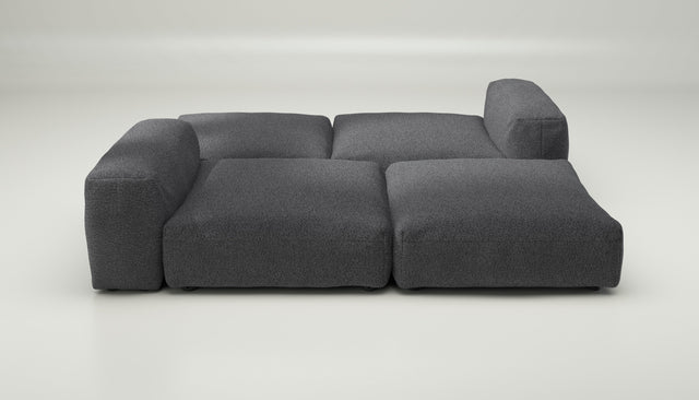 vetsak | Sofa Set 08 - Daybed - loop loop - anthracite | Modulares Sofa | 6 Sitzer | Outdoor Island | Double lounger