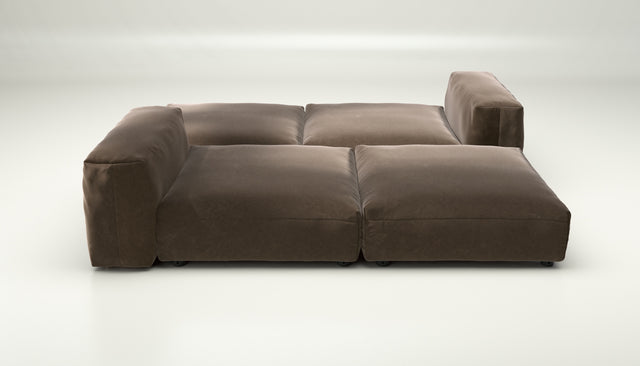 vetsak | Sofa Set 08 - Daybed - suave - espresso | Modulares Sofa | 6 Sitzer | Outdoor Island | Double lounger