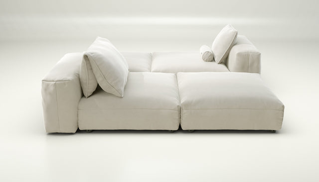 vetsak | Sofa Set 08 - Daybed - suave - pearl | Modulares Sofa | 6 Sitzer | Outdoor Island | Double lounger