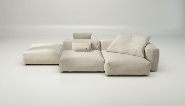 vetsak | Sofa Set 09 - The Island - pique - beige | Modulares Sofa | 7 Sitzer | Sofa Island