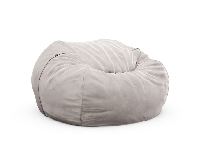 the jumbo beanbag - velvet - light grey