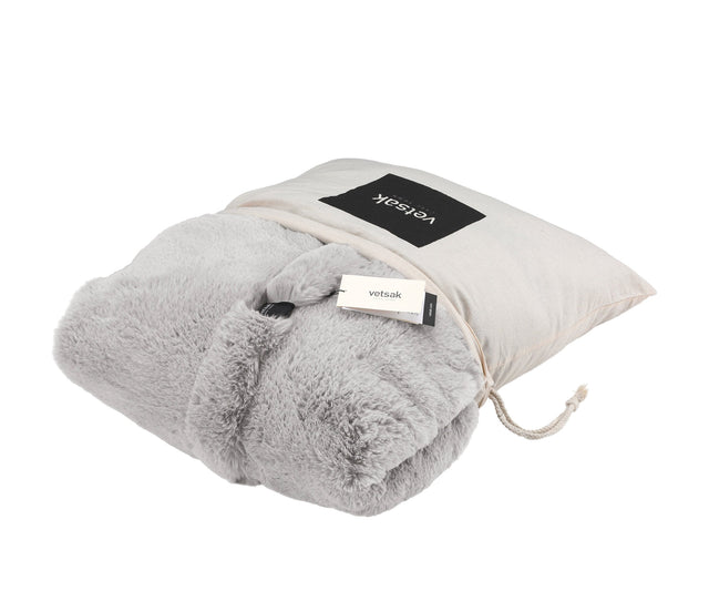 the jumbo beanbag cover - faux fur - grey