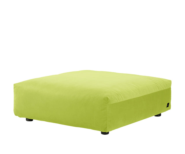 sofa seat - 105x105 - velvet - lime