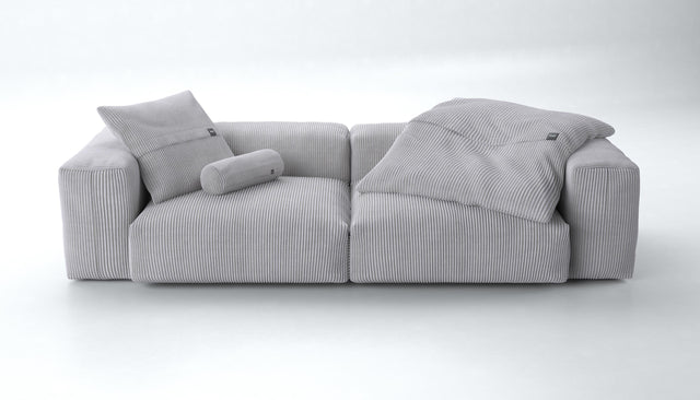 bundle l - cord velours - light grey - 272cm x 115cm