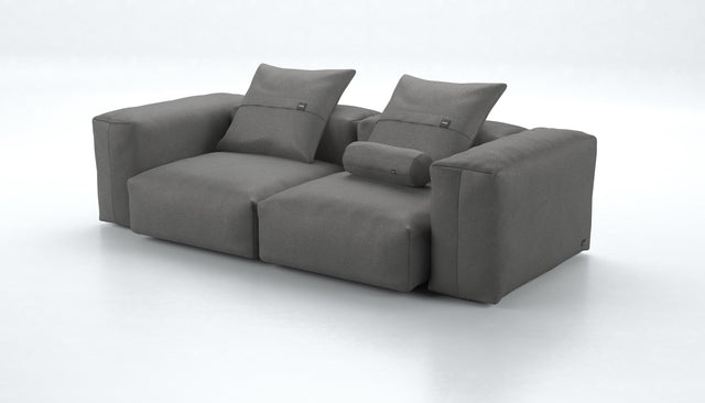 bundle m - velvet - dark grey - 230cm x 115cm