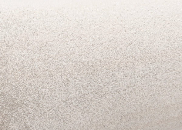 sofa seat cover 105x105 - faux - fur - beige