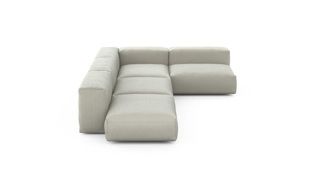 Preset four module corner sofa - linen - stone - 220cm x 346cm