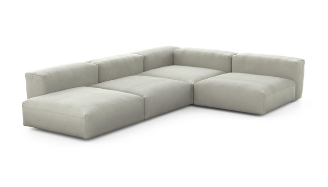 Preset four module corner sofa - linen - stone - 241cm x 346cm