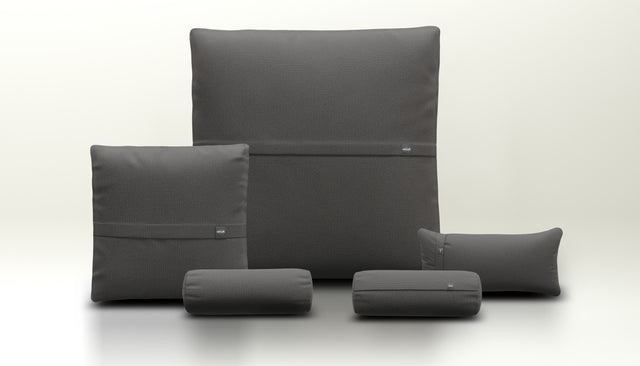 Pillow Set 4 - Herringbone - Dark Grey