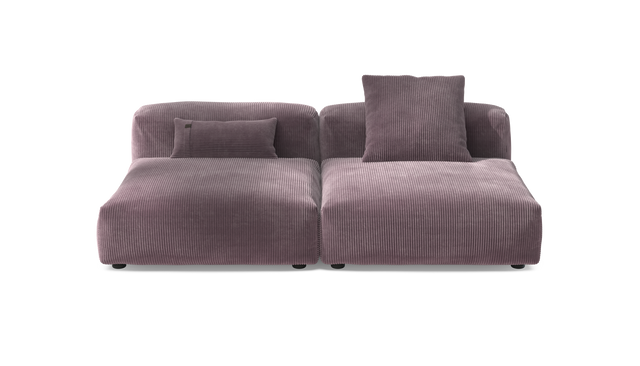 vetsak | Sofa Set 01 Large - Cord Velour - Blossom | Modulares Sofa | 3.5 Sitzer