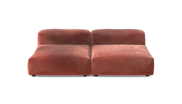 vetsak | Sofa Set 01 Large - Cord Velour - Brick | Modulares Sofa | 3.5 Sitzer