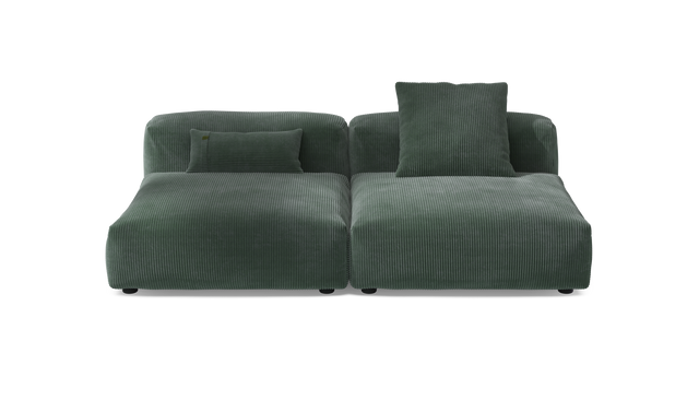 vetsak | Sofa Set 01 Large - Cord Velour - Hunter | Modulares Sofa | 3.5 Sitzer