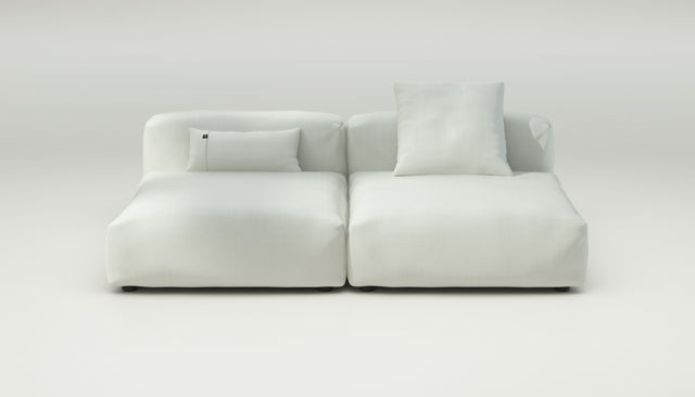 vetsak | Sofa Set 01 Large - herringbone - creme | Modulares Sofa | 3.5 Sitzer