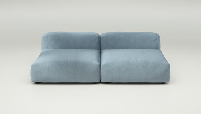vetsak | Sofa Set 01 Large - herringbone - light blue | Modulares Sofa | 3.5 Sitzer
