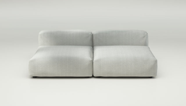 vetsak | Sofa Set 01 Large - herringbone - light grey | Modulares Sofa | 3.5 Sitzer