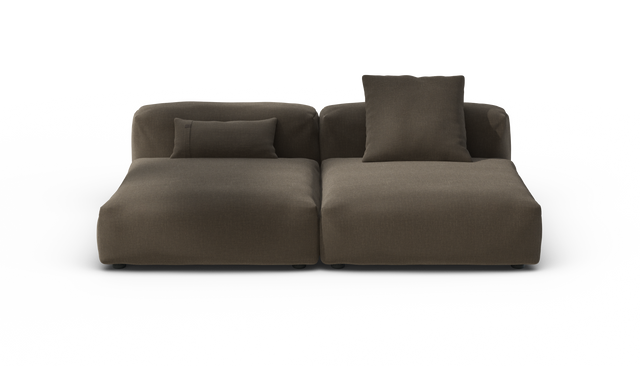 vetsak | Sofa Set 01 Large - Breeze - Brown | Modulares Sofa | 3.5 Sitzer