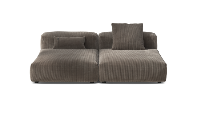vetsak | Sofa Set 01 Large - Cord Velour - Mocha | Modulares Sofa | 3.5 Sitzer