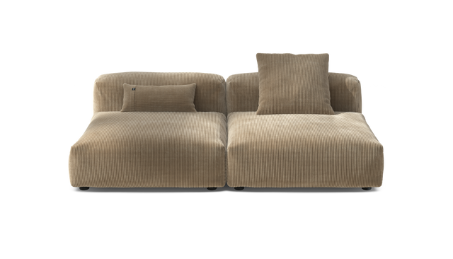 vetsak | Sofa Set 01 Large - Cord Velour - Sand | Modulares Sofa | 3.5 Sitzer