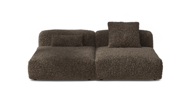 vetsak | Sofa Set 01 Large - Doodle - Cacao | Modulares Sofa | 3.5 Sitzer