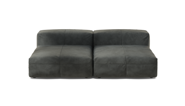 vetsak | Sofa Set 01 Large - Leather - Cacao | Modulares Sofa | 3.5 Sitzer