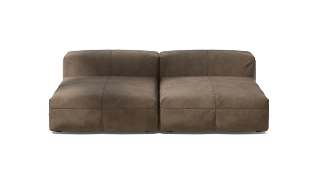 vetsak | Sofa Set 01 Large - leather - cacao | Modulares Sofa | 3.5 Sitzer