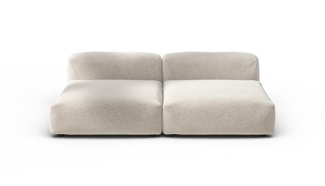 vetsak | Sofa Set 01 Large - Nub - Creme | Modulares Sofa | 3.5 Sitzer