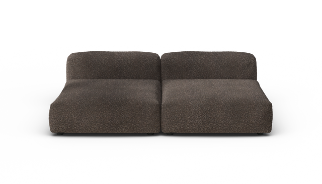 vetsak | Sofa Set 01 Large - Nub - Walnut | Modulares Sofa | 3.5 Sitzer