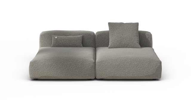 vetsak | Sofa Set 01 Large - Pebble - Platinum | Modulares Sofa | 3.5 Sitzer