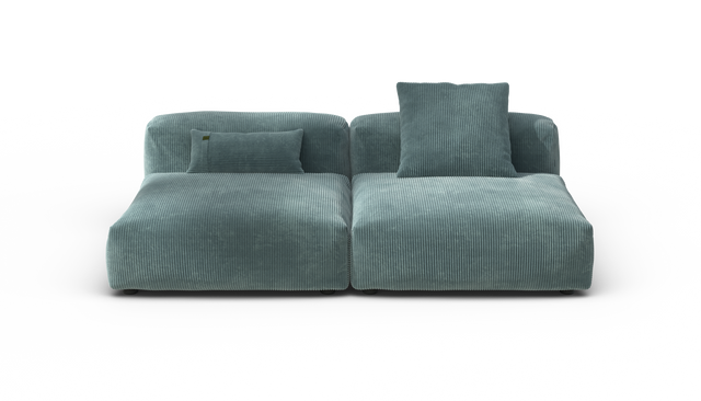 vetsak | Sofa Set 01 Large - Cord Velour - Mint | Modulares Sofa | 3.5 Sitzer