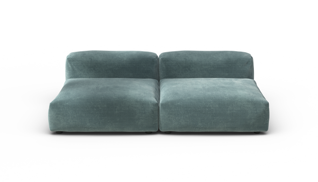 vetsak | Sofa Set 01 Large - Cord Velour - Mint | Modulares Sofa | 3.5 Sitzer